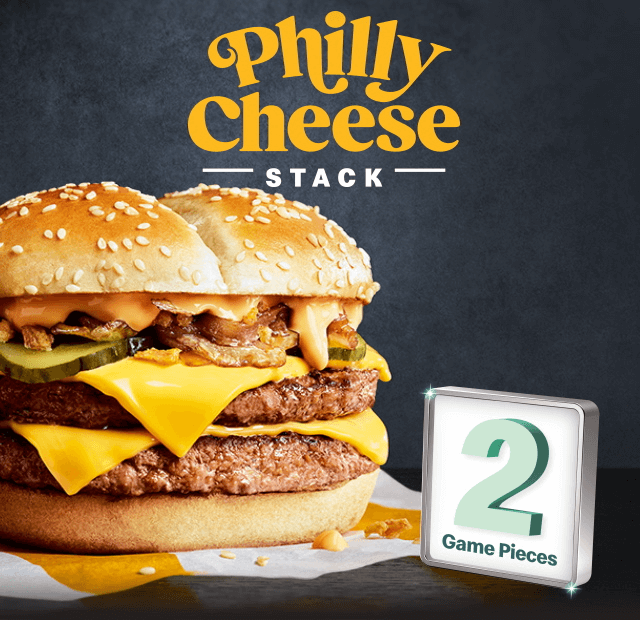 Philly Cheese Stack worth 2 Game Pieces
