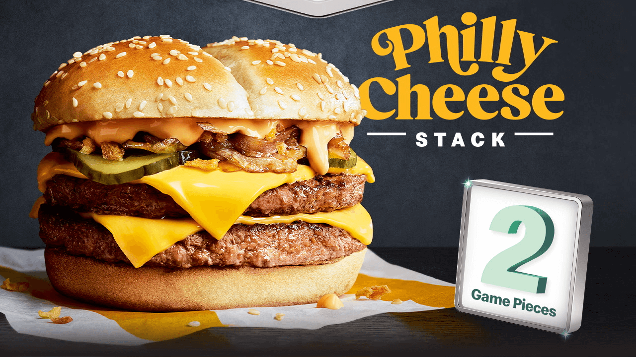 Philly Cheese Stack worth 2 Game Pieces