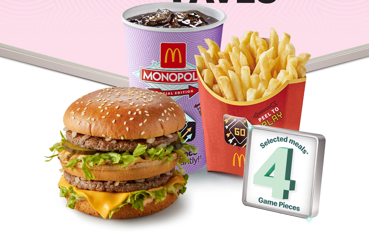Big Mac® meal worth 4 Game Pieces