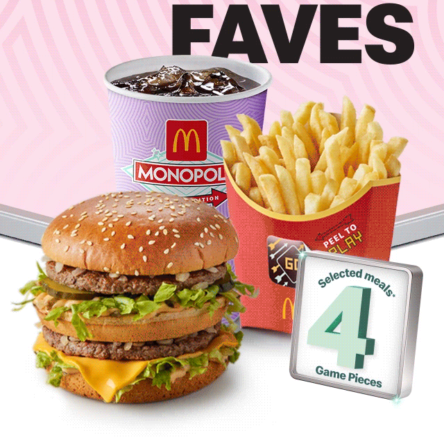 Big Mac® meal worth 4 Game Pieces