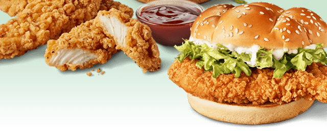 A McSpicy®, McCrispy®, and Chicken Selects® side-by-side