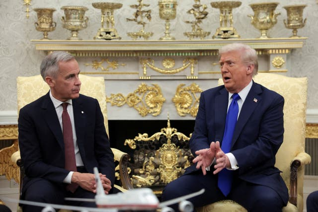 Donald Trump and Mark Carney