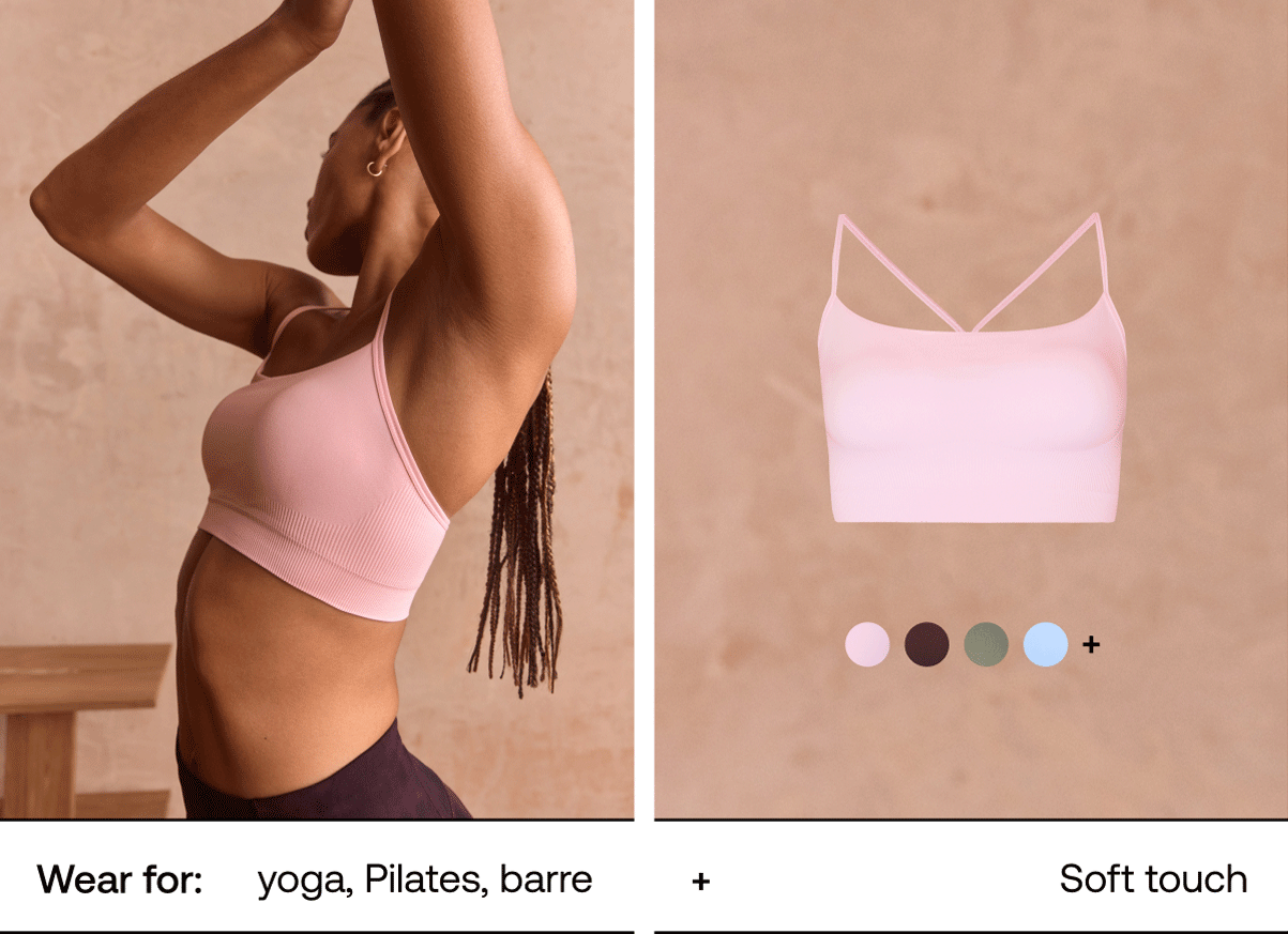 Wear for: yoga, Pilates, barre