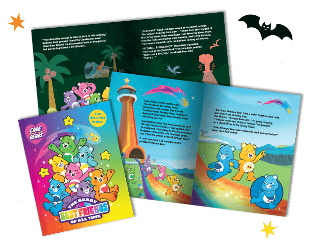 Inside peak of the Care Bear Book option