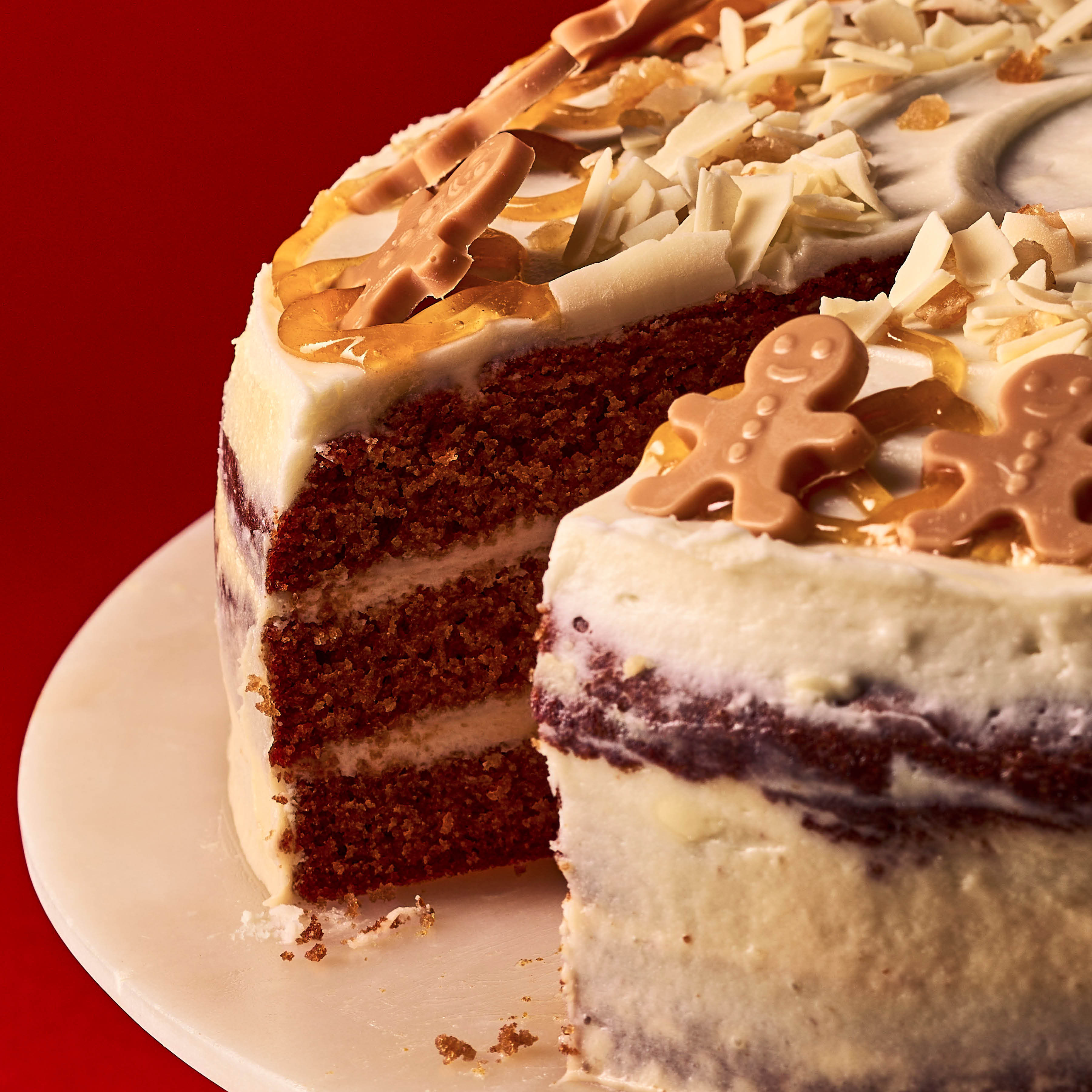 Festive Orange & Gingerbread Cake