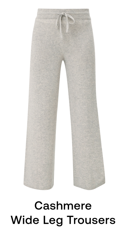 Cashmere Wide Leg Trousers