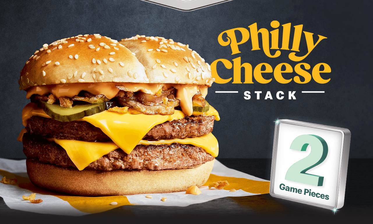 Philly Cheese Stack worth 2 Game Pieces
