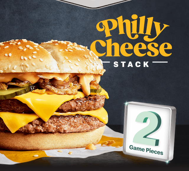 Philly Cheese Stack worth 2 Game Pieces