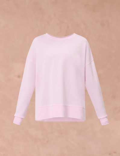 After Class Longline Sweatshirt Frost Pink