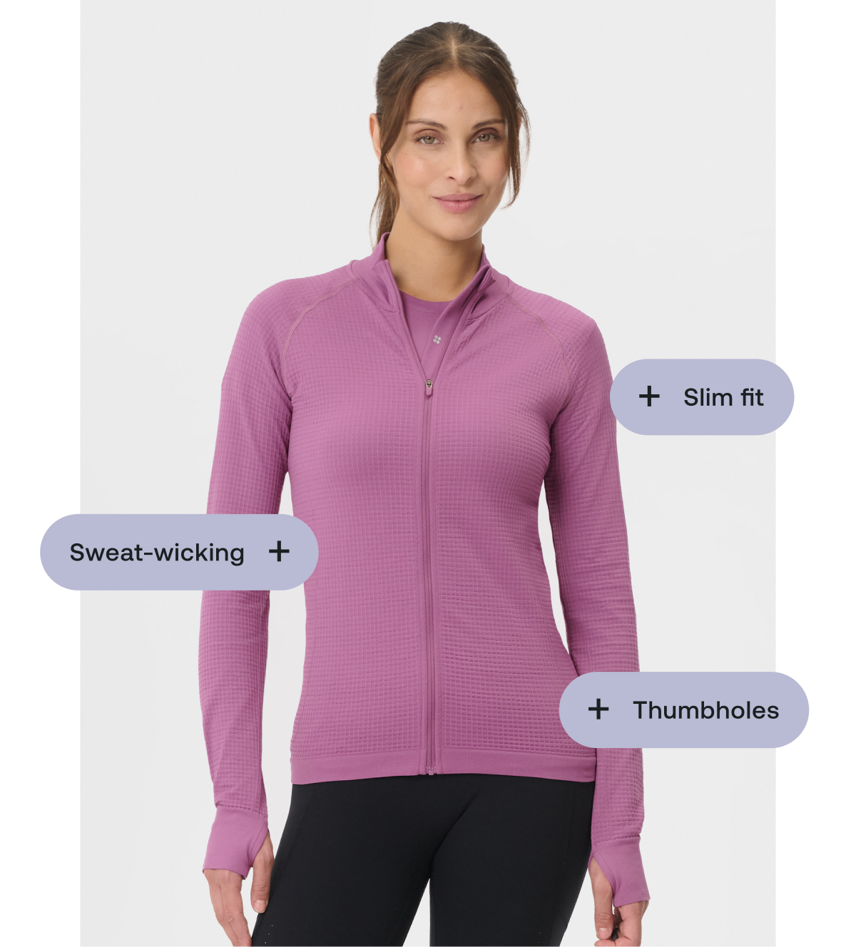 Athlete Seamless Workout Zip Up