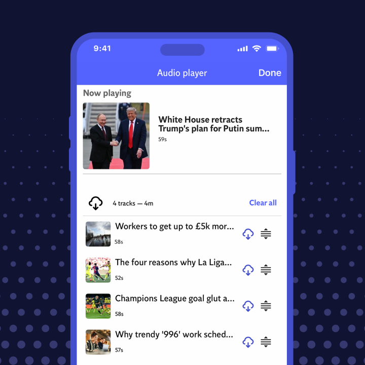 Listen to audio bulletins on the move