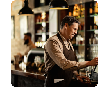 Someone working in a business