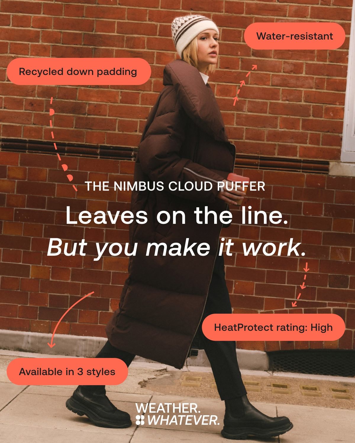 The Nimbus Cloud Puffer Sable Brown