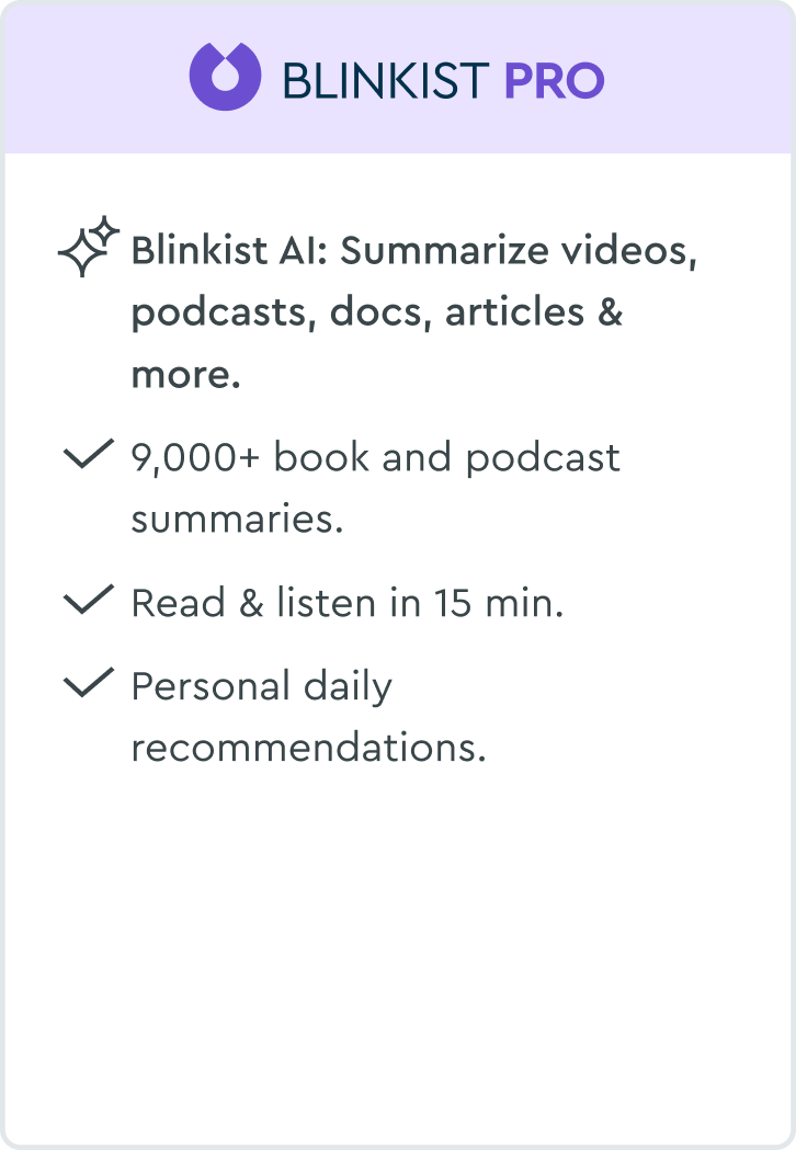 Blinkist Pro