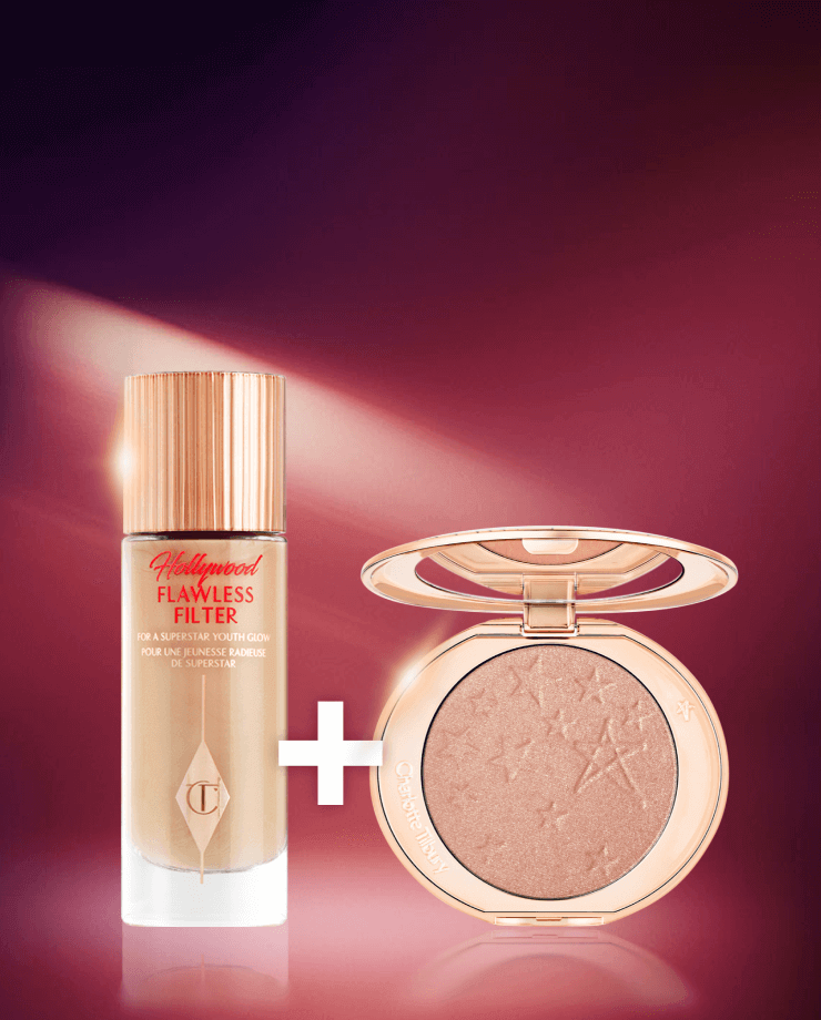 HOLLYWOOD FLAWLESS FILTER + GLOW GLIDE HIGHLIGHTER DUO