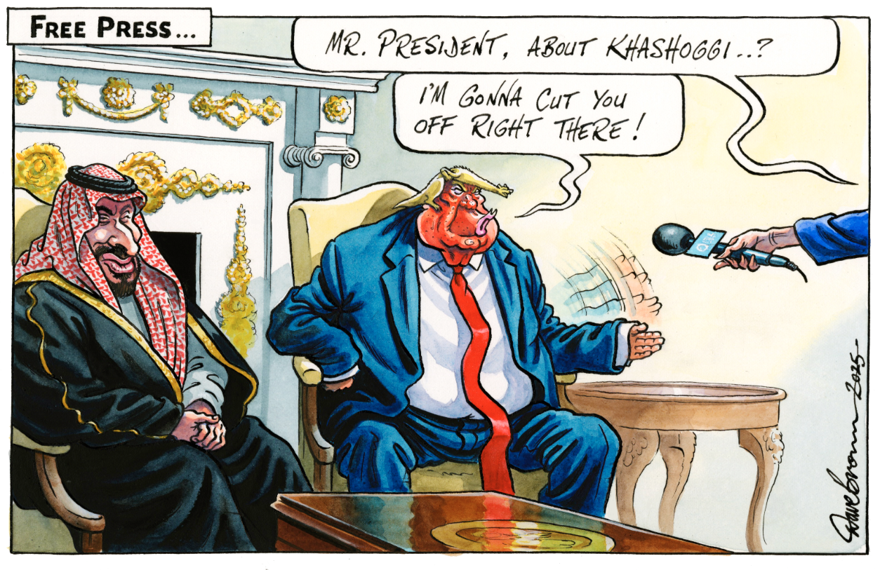 Saudi crown prince Mohammed bin Salman visits the White House for the first time since journalist Jamal Khashoggi was killed by his agents