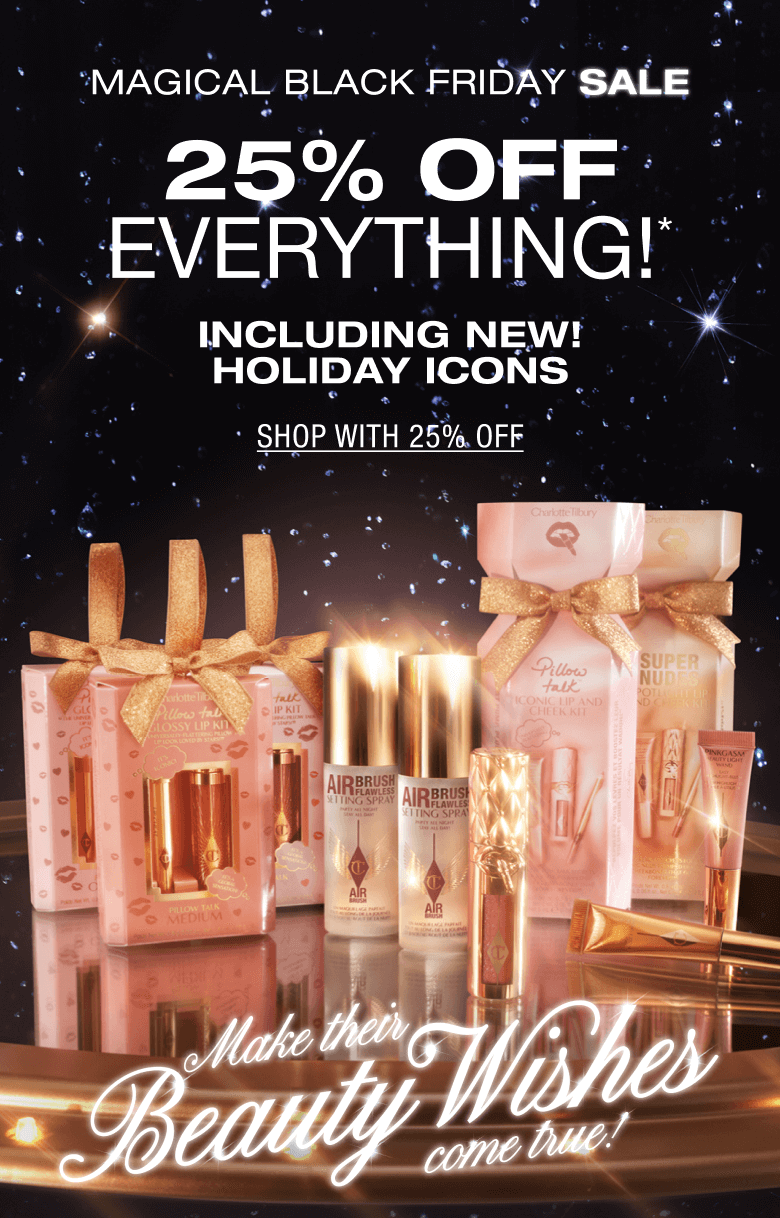 CHARLOTTE'S MAGICAL BLACK FRIDAY SALE! 25% OFF EVERYTHING! INCLUDING NEW! HOLIDAY ICONS