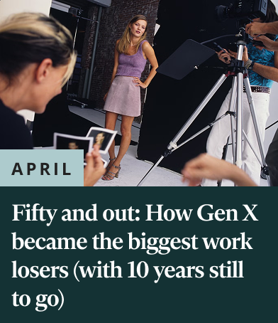 Fifty and out: How Gen X became the biggest work losers (with 10 years still to go)