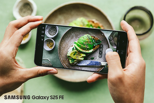  With a versatile four-camera set up and image-boosting AI tech, the Samsung Galaxy S25FE can effortlessly elevate your food snaps. For expert tips and to watch Independent TV series Mini Masterclasses, following creators using the device, click here.