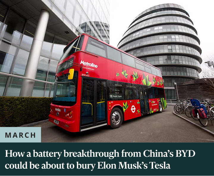How a battery breakthrough from China's BYD could be about to bury Elon Musk's Tesla
