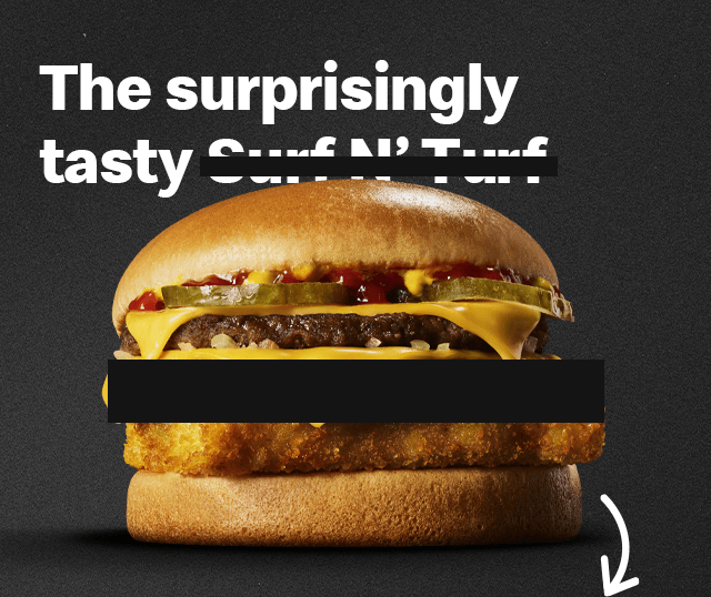 The surpisingly tasty SURF N' TURF