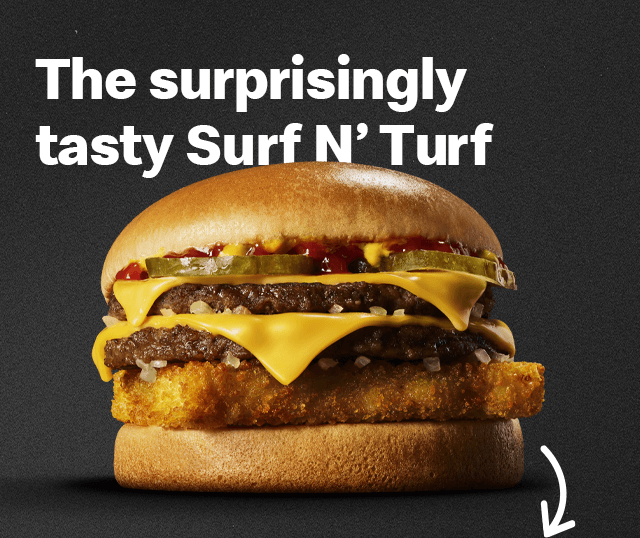 The surpisingly tasty SURF N' TURF