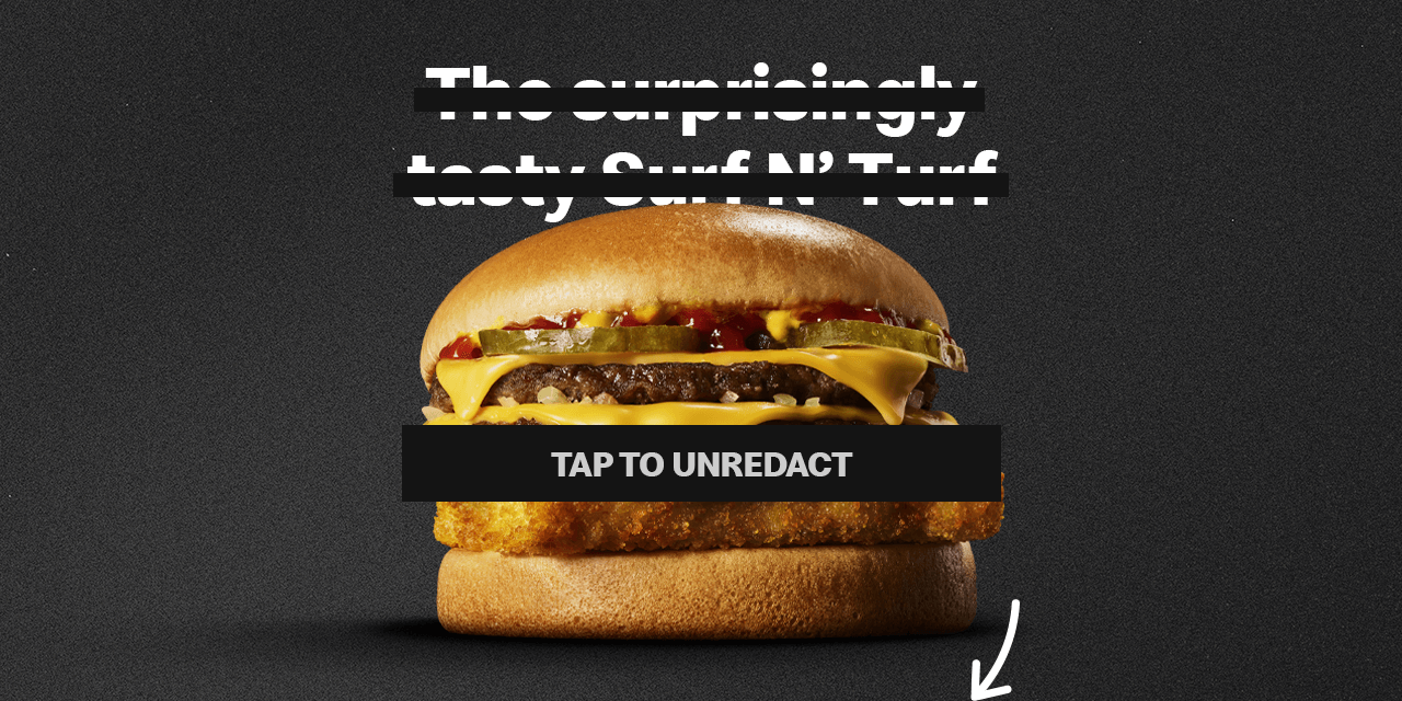 The surpisingly tasty SURF N' TURF