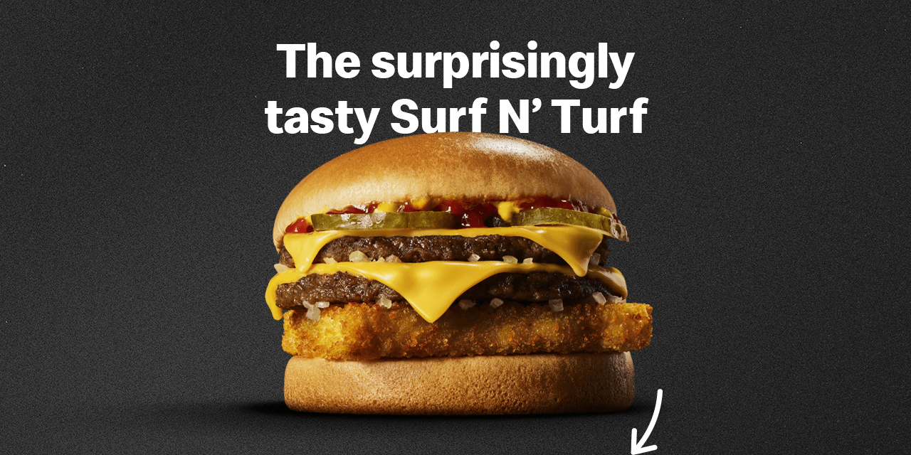 The surpisingly tasty SURF N' TURF