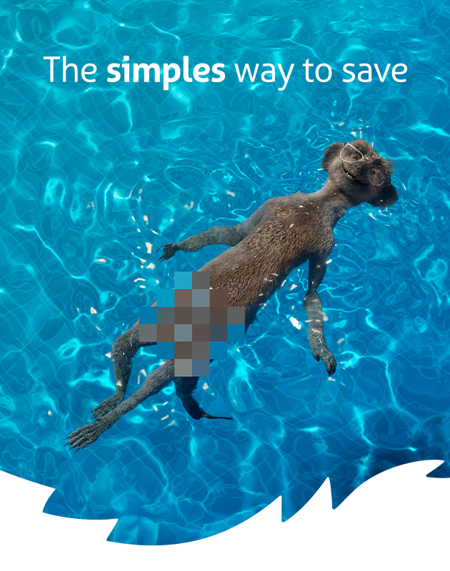 The simples way to save with a meerkat in water