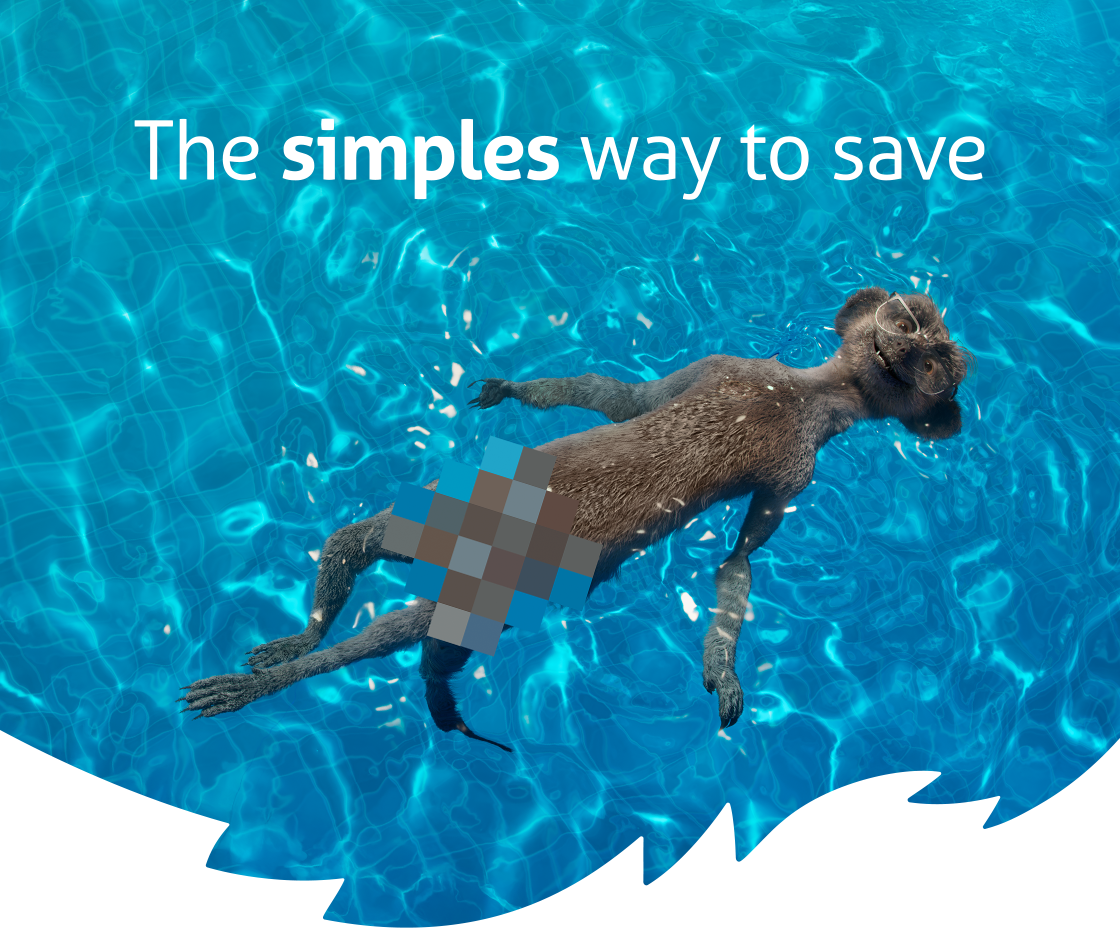 The simples way to save with a meerkat in water