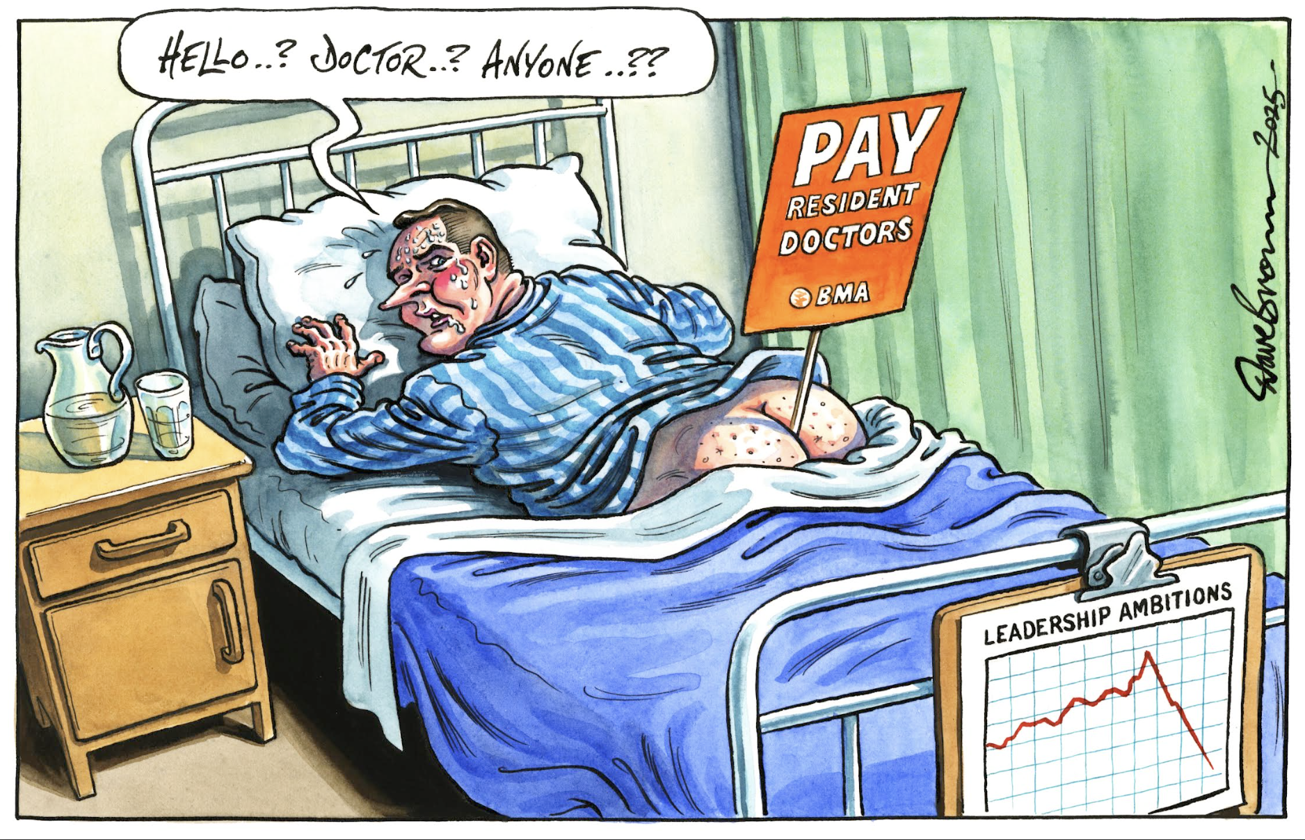 Resident doctors on strike