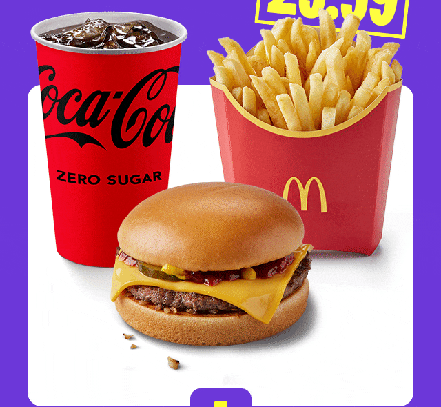 Get a Mayo Chicken or Cheeseburger, Medium Fries, and a Medium Drink