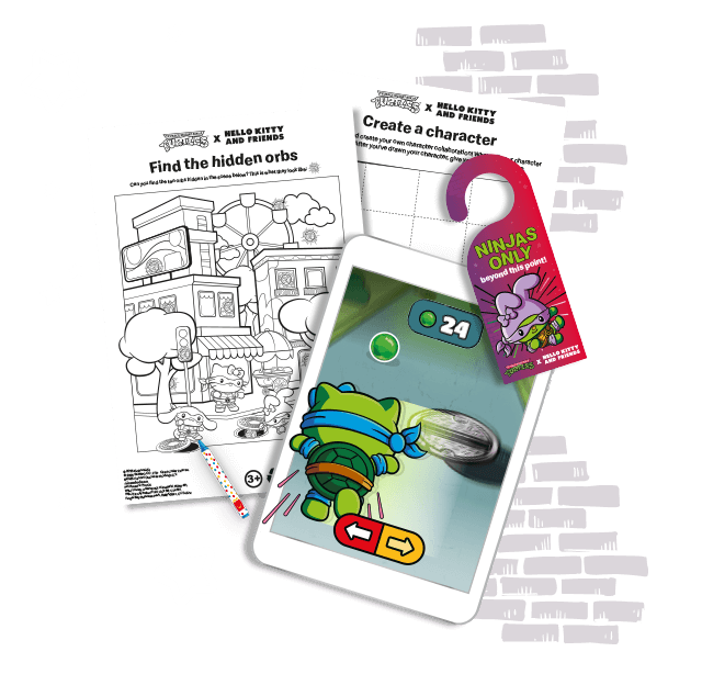 Snapshot of the interactive game and activity pack.