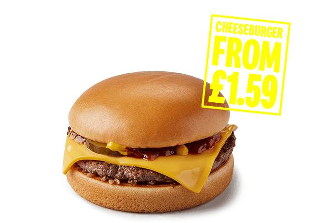 Cheeseburger from £1.59.