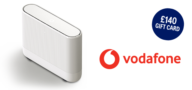 Vodafone router with logo to the right