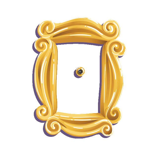 Image of the purple door from Friends. The image then zooms into looking through the peephole to reveal a hand holding a McDonald's bag with 'Friends Meal' written on it. Text on the image reads '03.02.26'.