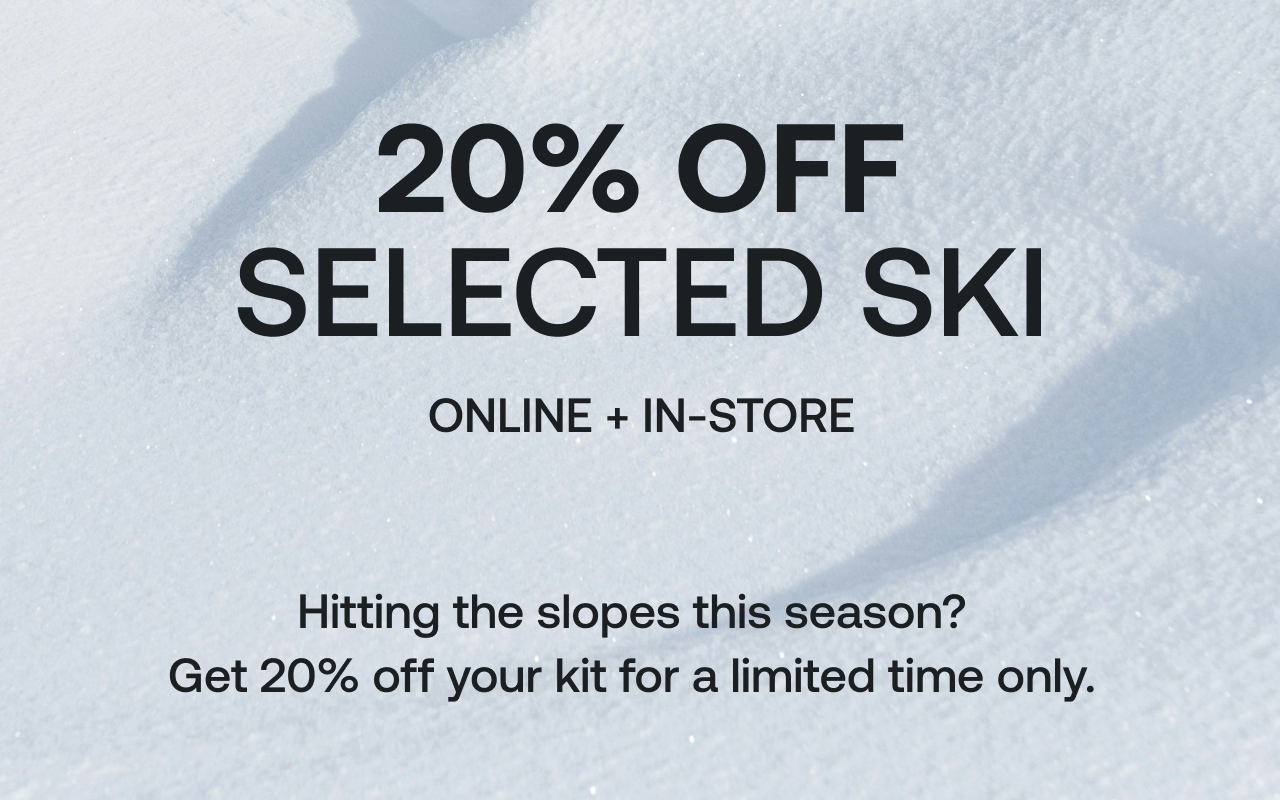 20% off selected ski products
