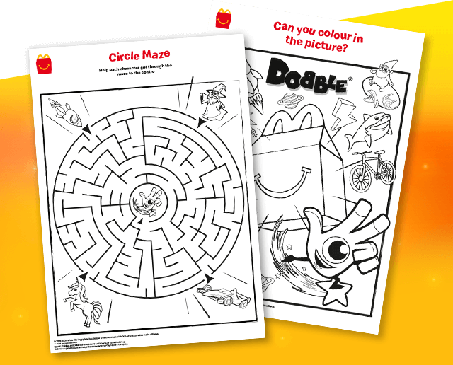 2 Activity colouring sheets.