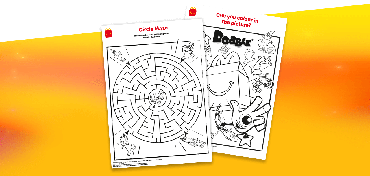 2 Activity colouring sheets.