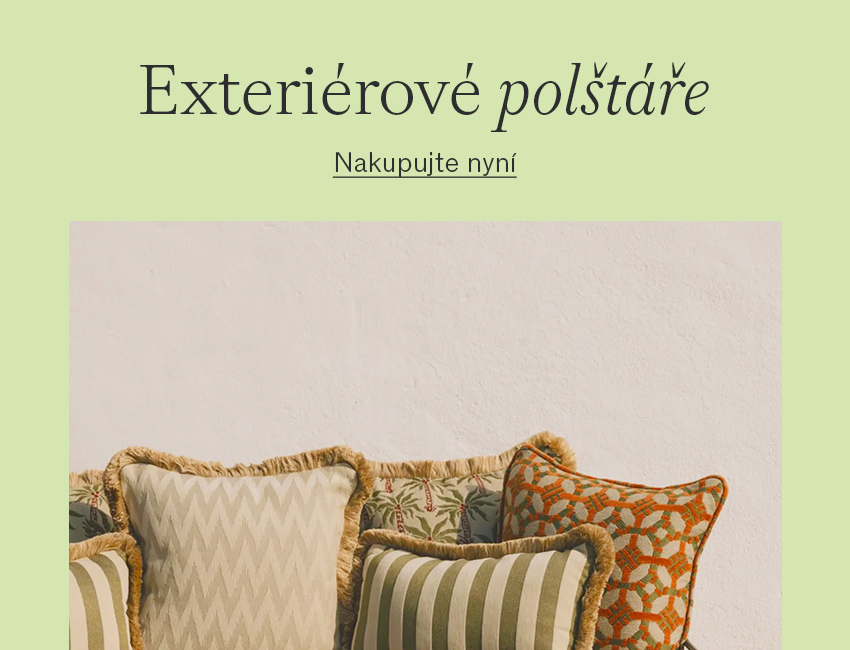 Exteriérové polštáře