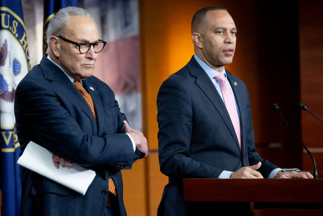 Chuck Schumer and Hakeem Jeffries