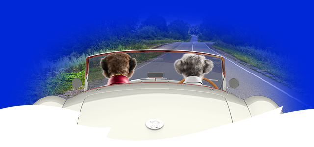 Aleks and Sergei driving