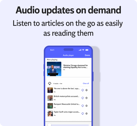 Audio updates on demand