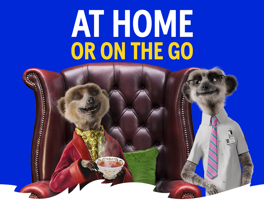 At home or on the go