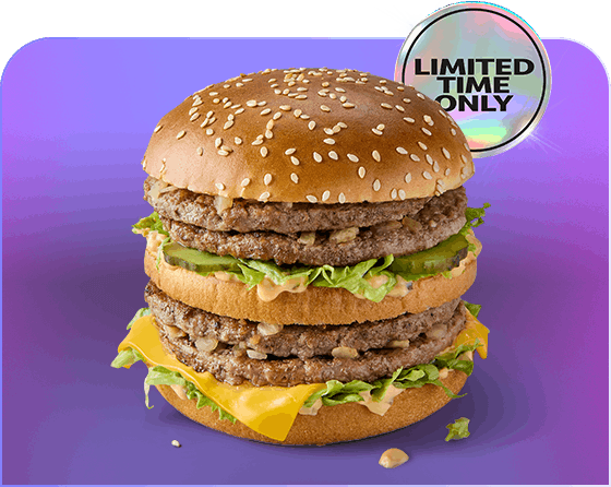 The Double Big Mac&reg;. Limited time only.