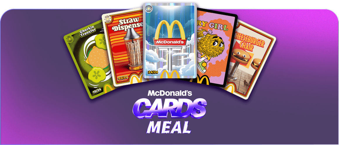 A snapshot of some of the McDonald's Cards