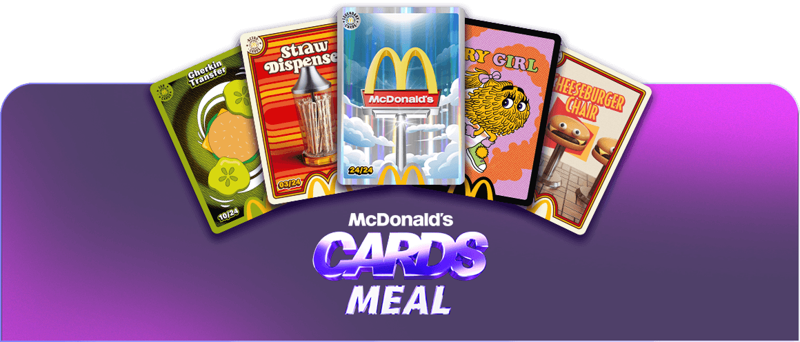 A snapshot of some of the McDonald's Cards