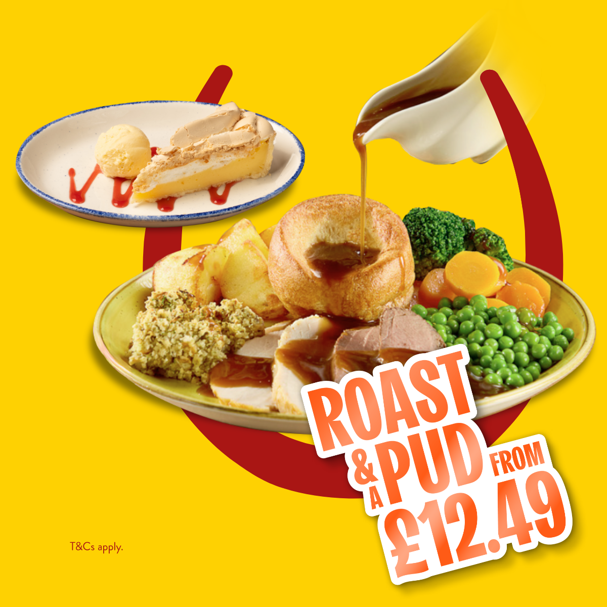 ROAST DINNER FOR ONLY £12.49