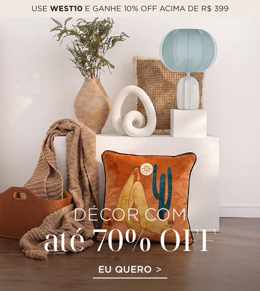 Décor com até 70%