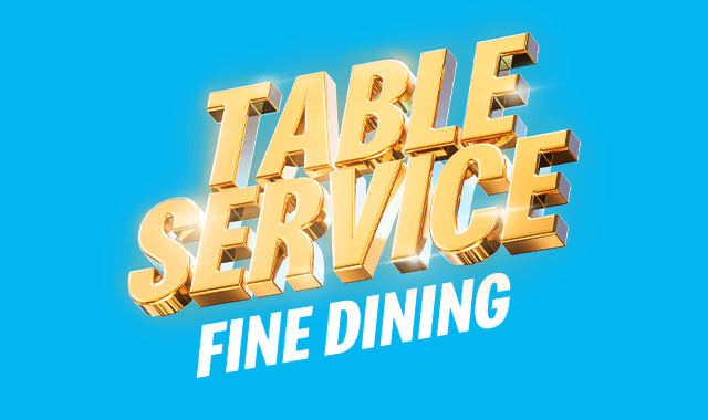 4. Table service fine dining